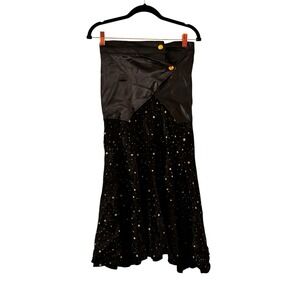 Paris Nanabelle Celestial Star Skirt Womens Size M Whimsigoth Victorian Witchy